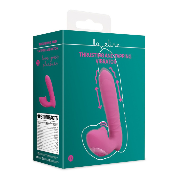 Vibrador Thrusting e Tapping Loveline | Brinca Boutique