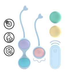 Kit Bolas Kegel Vibratórias Loveline | Brinca Boutique