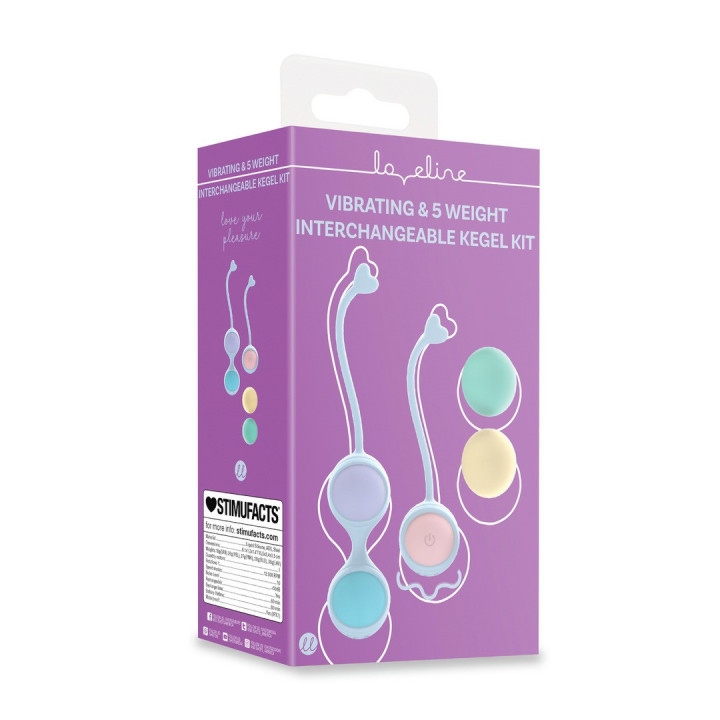 Kit Bolas Kegel Vibratórias Loveline | Brinca Boutique
