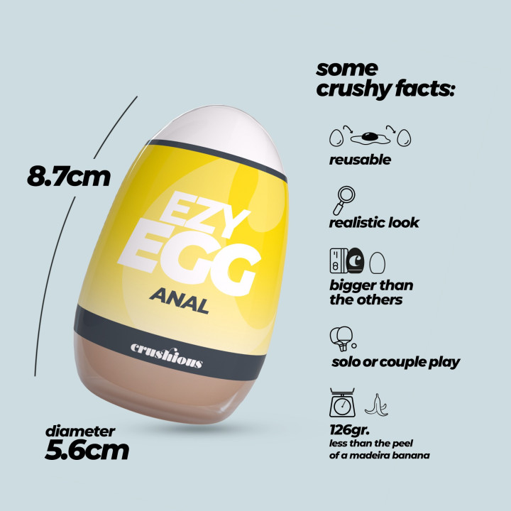 Ovo Masturbador Anal Ezy Egg Crushious | Brinca Boutique