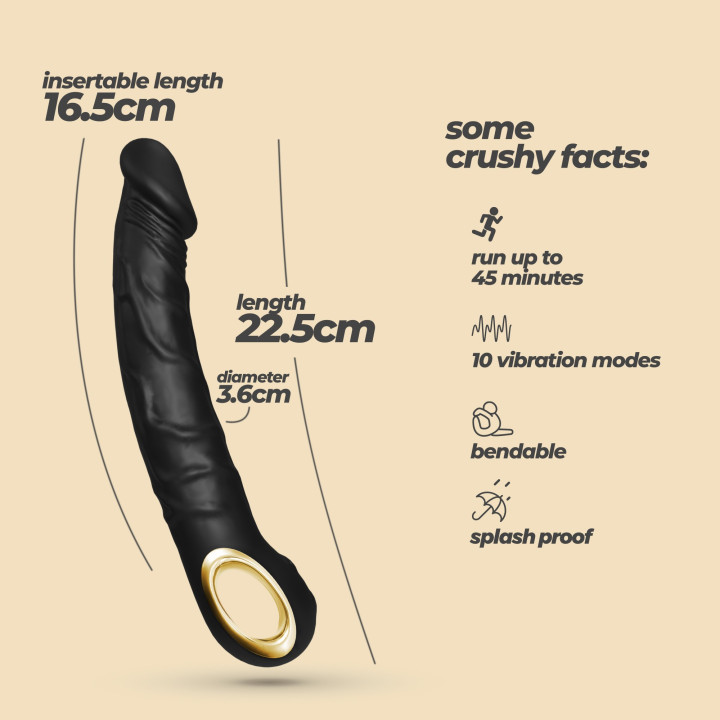 Vibrador Magnus Crushious Flexível | Brinca Boutique