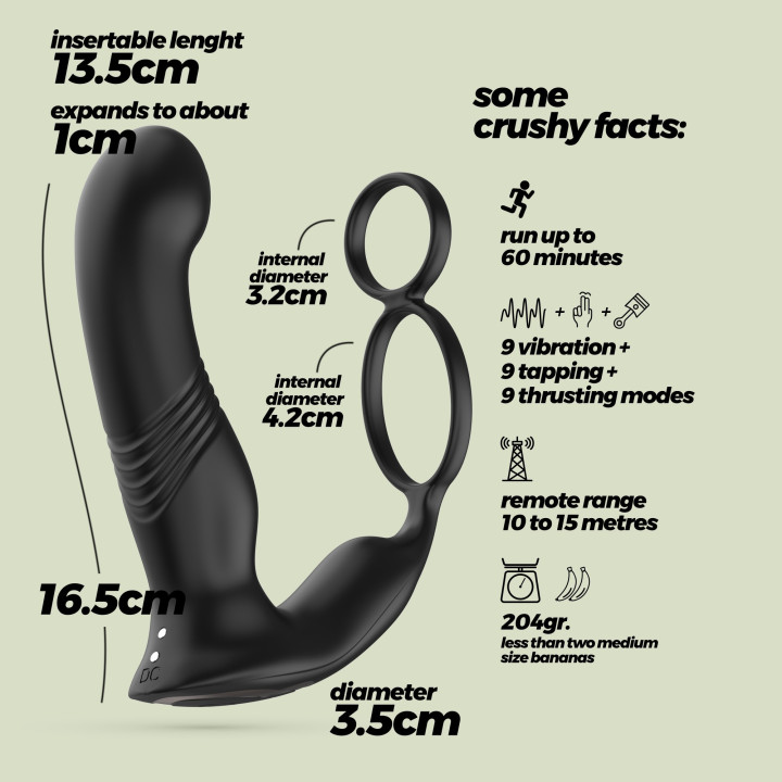 Vibrador Prostático Erixos Crushious | Brinca Boutique