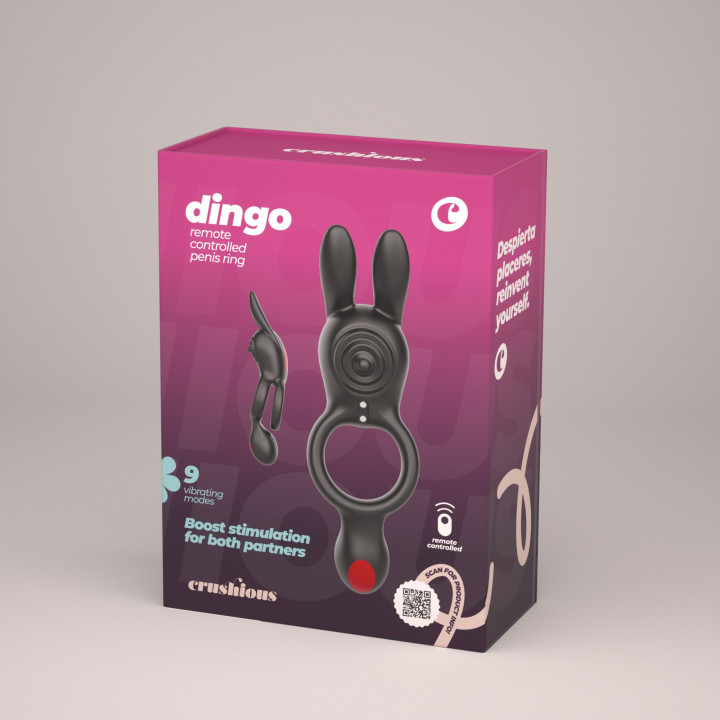 Anel Peniano Dingo Crushious com Comando | Brinca Boutique