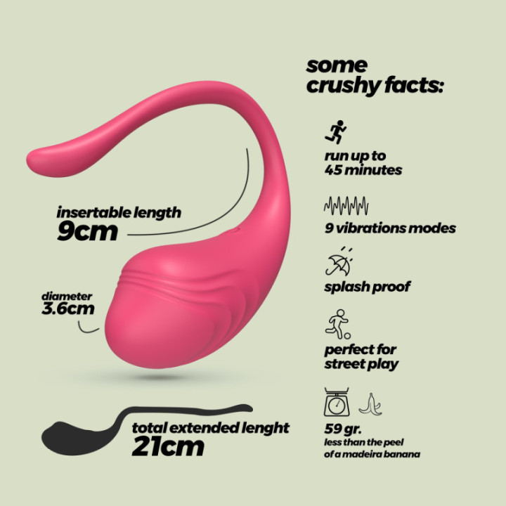 Ovo Vibratório Tamago Crushious | Brinca Boutique