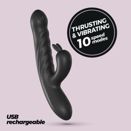 Vibrador Rabbit Lapin Preto | Brinca Boutique