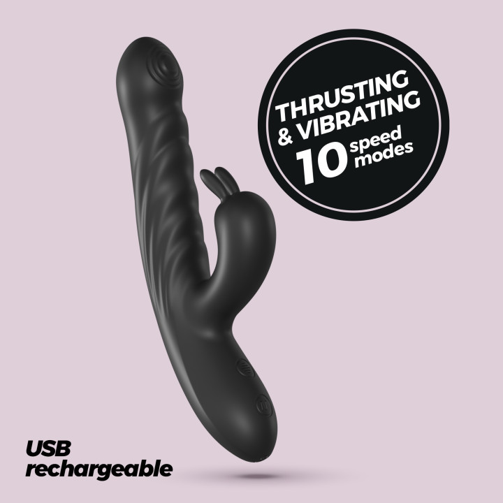 Vibrador Rabbit Lapin Preto | Brinca Boutique