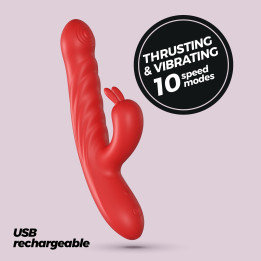 Vibrador Rabbit Lapin Vermelho | Brinca Boutique