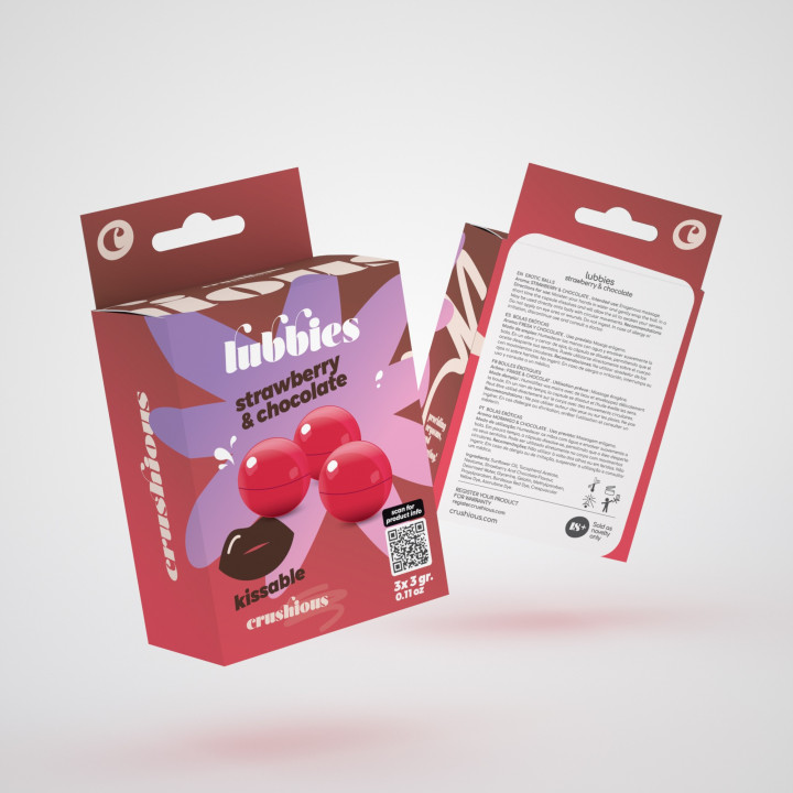 Bolinhas Beijáveis Lubbies Crushious | Brinca Boutique