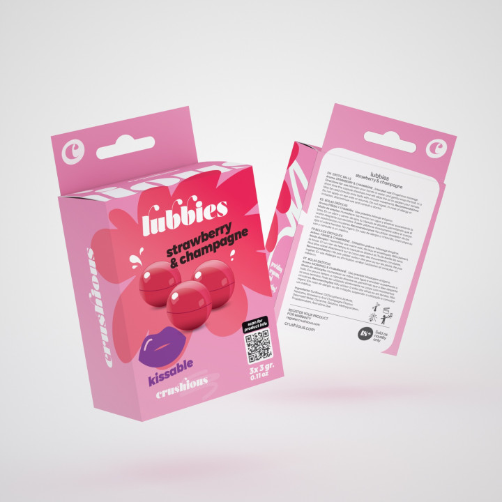 Bolinhas Lubbies Crushious Morango & Champanhe | Brinca Boutique