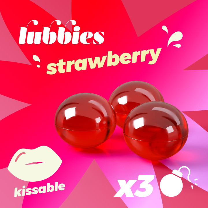 Bolinhas Lubbies Morango Crushious | Brinca Boutique
