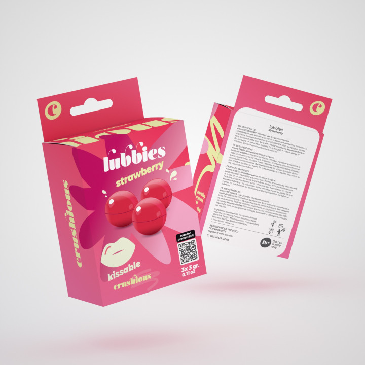 Bolinhas Lubbies Morango Crushious | Brinca Boutique