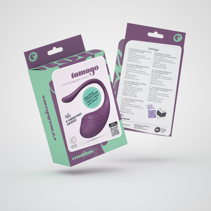Ovo Vibratório Tamago Roxo Crushious | Brinca Boutique