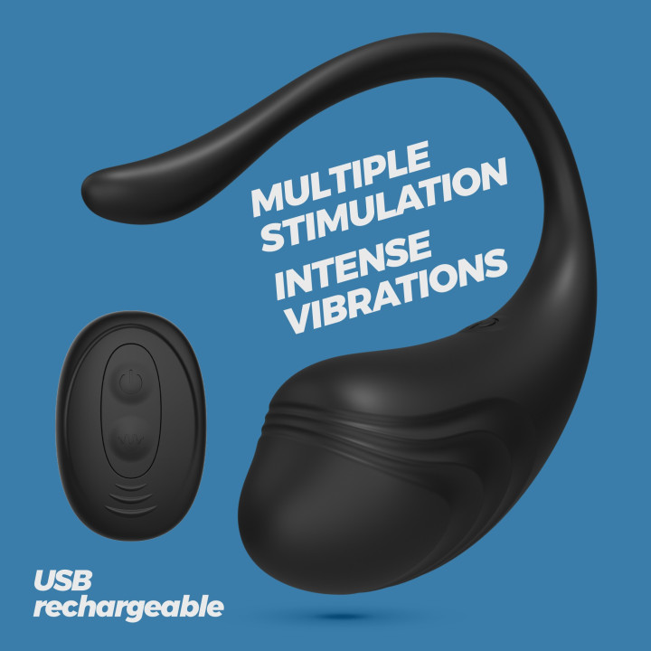 Ovo Vibratório Tamago Preto Crushious | Brinca Boutique